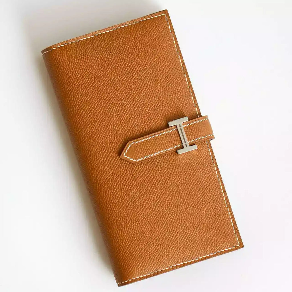 Hermes Bearn Long Handmade Wallet in Gold Epsom Calfskin – HW145