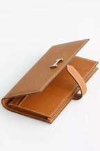 Hermes Bearn Long Handmade Wallet in Gold Epsom Calfskin – HW145