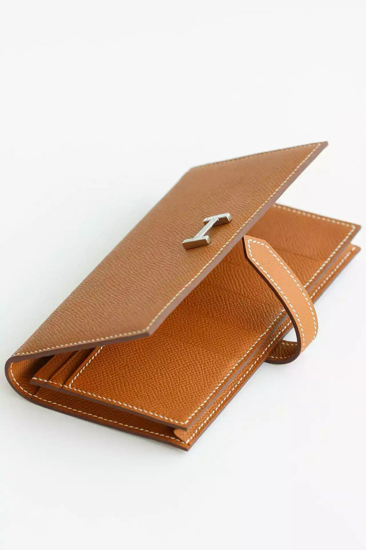 Hermes Bearn Long Handmade Wallet in Gold Epsom Calfskin – HW145