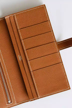 Hermes Bearn Long Handmade Wallet in Gold Epsom Calfskin – HW145
