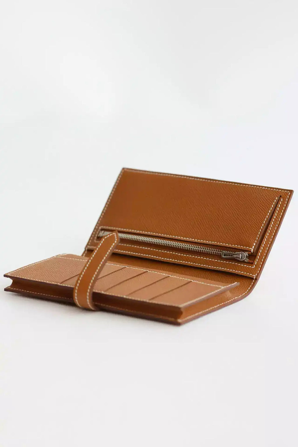 Hermes Bearn Long Handmade Wallet in Gold Epsom Calfskin – HW145