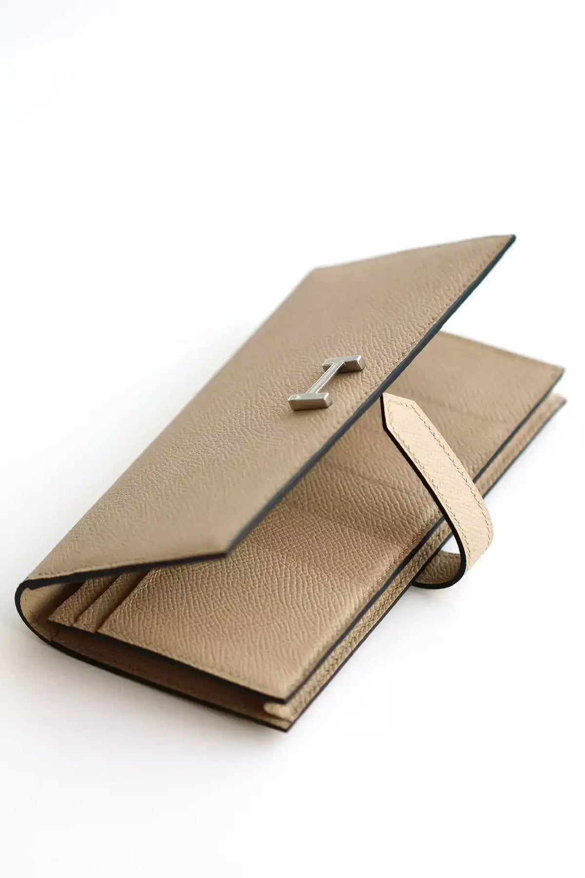 Hermes Bearn Long Handmade Wallet in Trench Epsom Calfskin – HW157