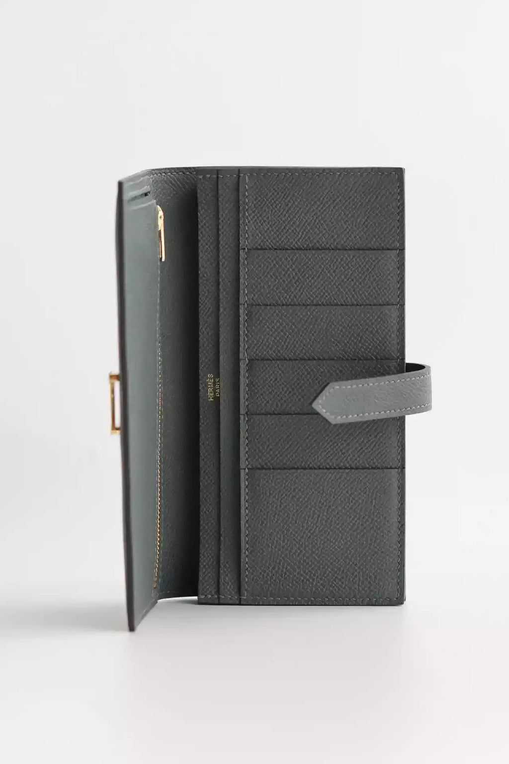 Hermes Bearn Long Handmade Wallet in Vert Amande Epsom Calfskin – HW141