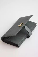 Hermes Bearn Long Handmade Wallet in Vert Amande Epsom Calfskin – HW141