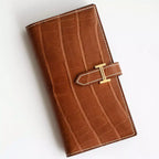 Hermes Bearn Long Wallet in Gold Matte Alligator Leather – HW164