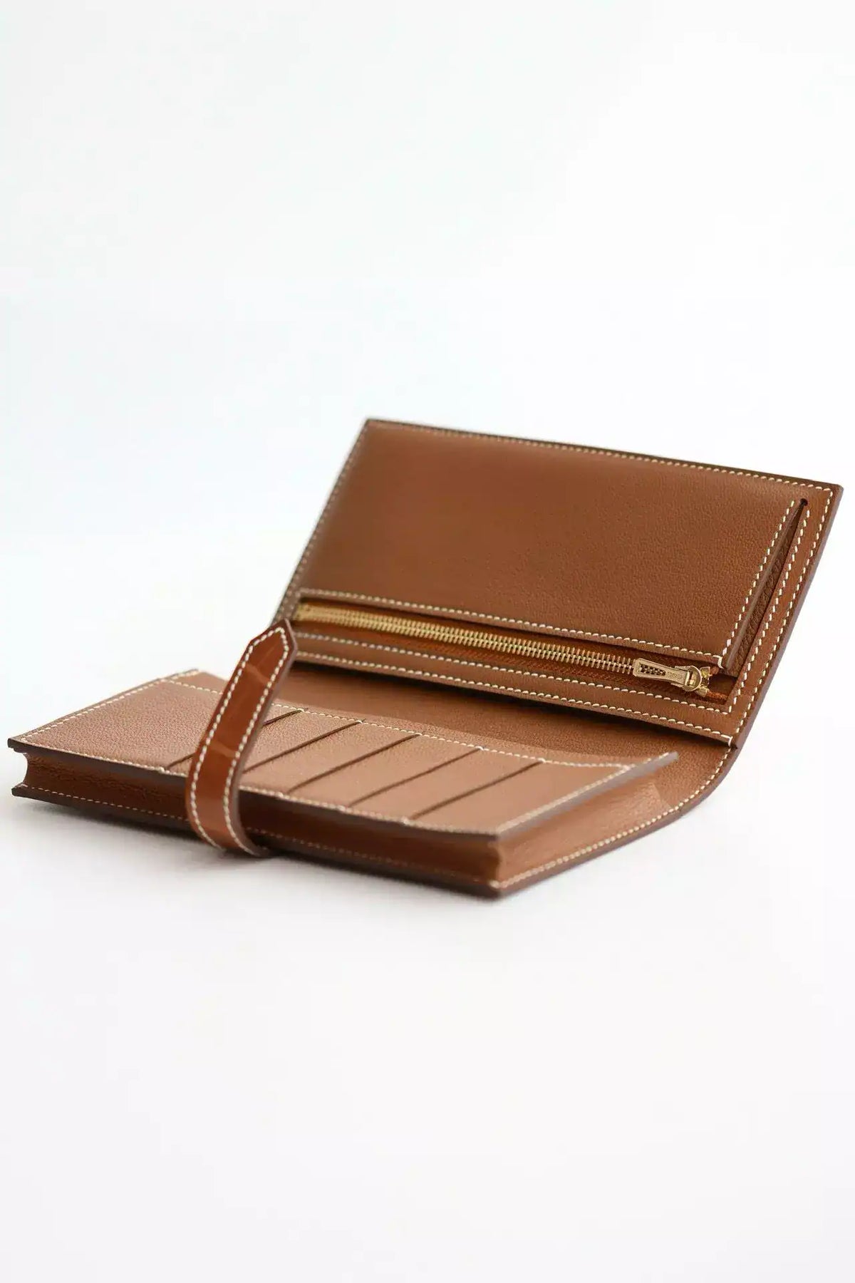 Hermes Bearn Long Wallet in Gold Matte Alligator Leather – HW164