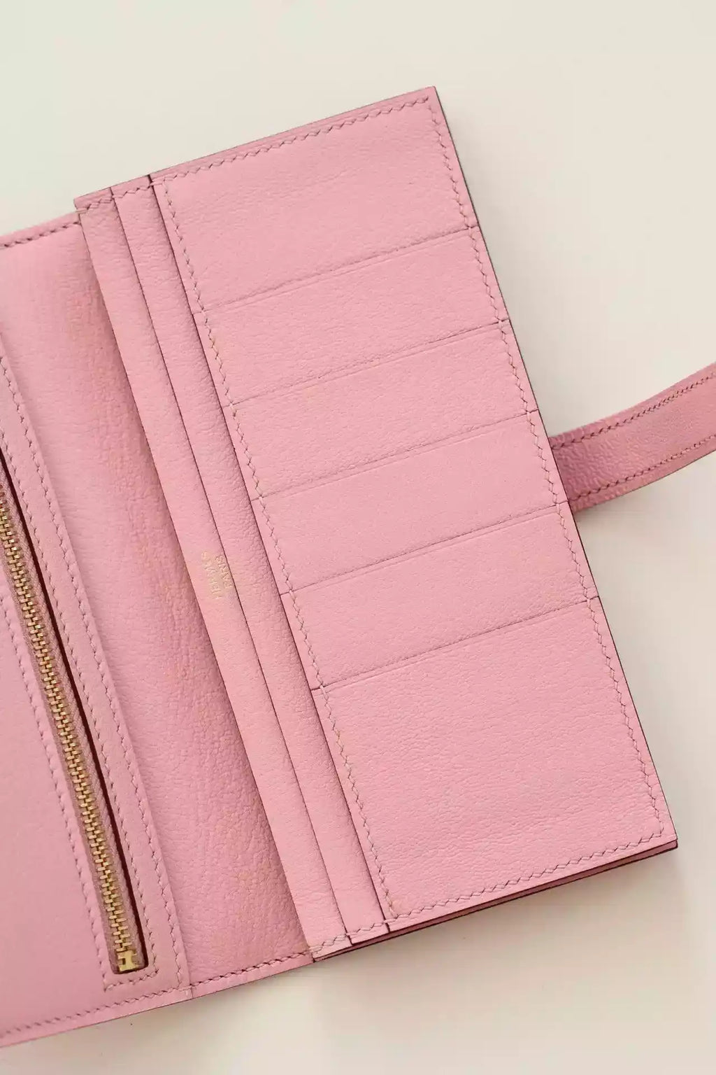 Hermes Bearn Long Wallet in Pink Matte Alligator Leather – HW166