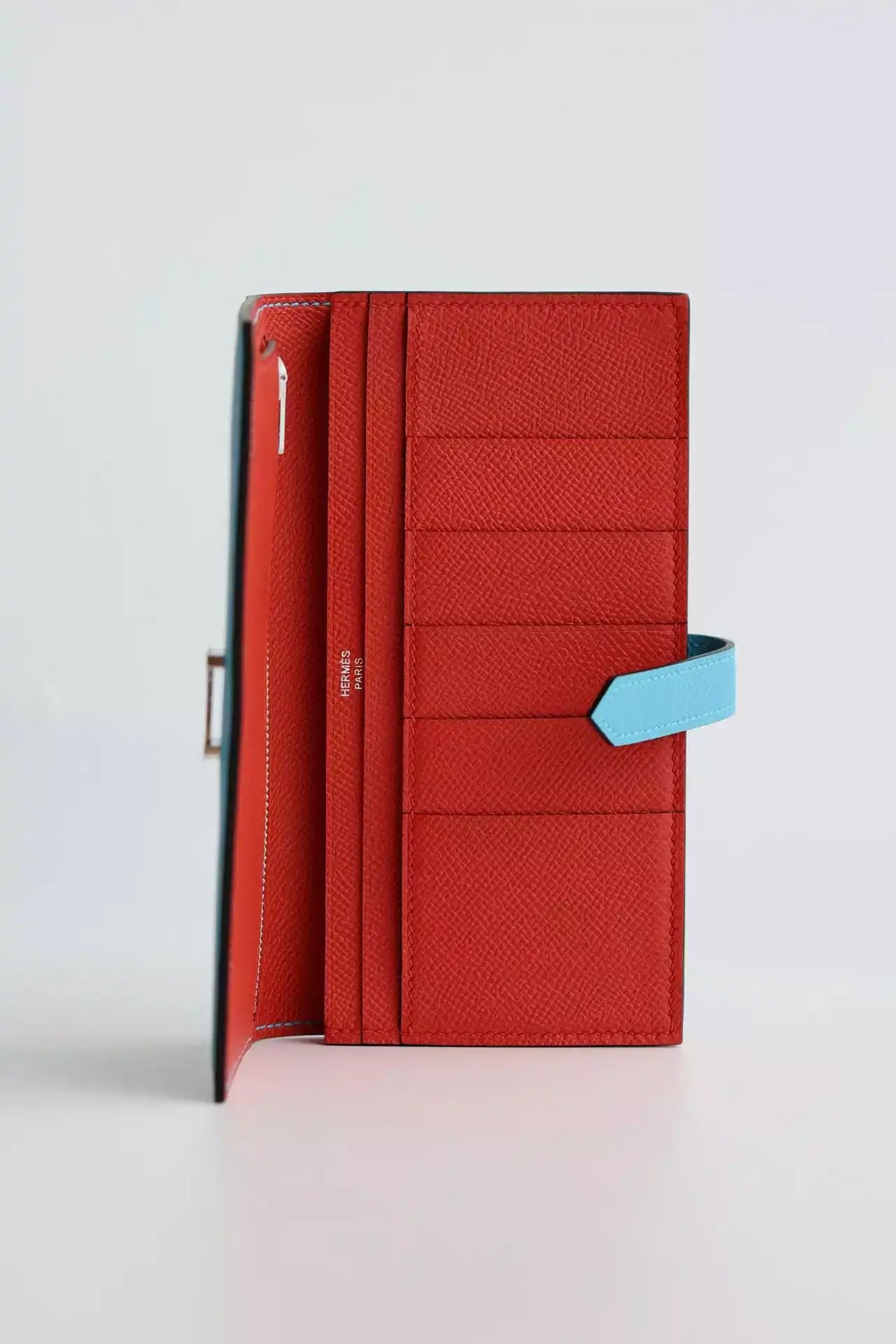 Hermes Bearn Verso Long Wallet in Blue du Nord Epsom Calfskin – HW156