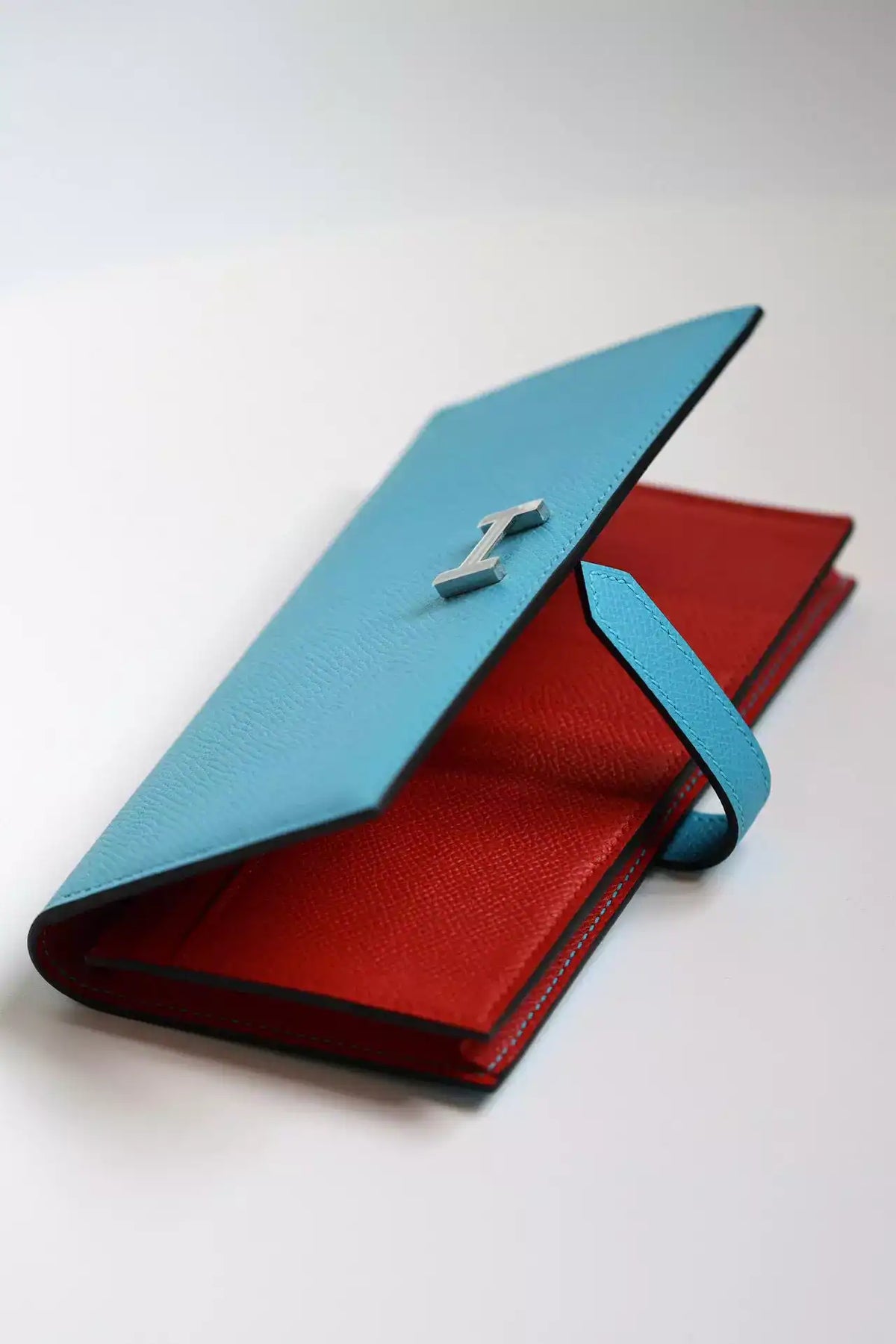 Hermes Bearn Verso Long Wallet in Blue du Nord Epsom Calfskin – HW156