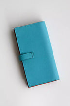 Hermes Bearn Verso Long Wallet in Blue du Nord Epsom Calfskin – HW156