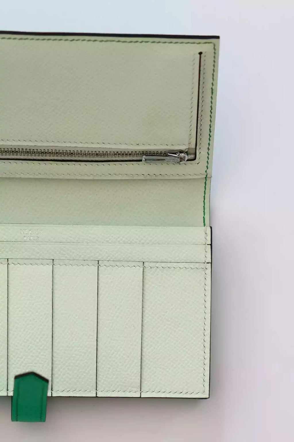 Hermes Bearn Verso Long Wallet in Vert Comics Epsom Calfskin – HW146