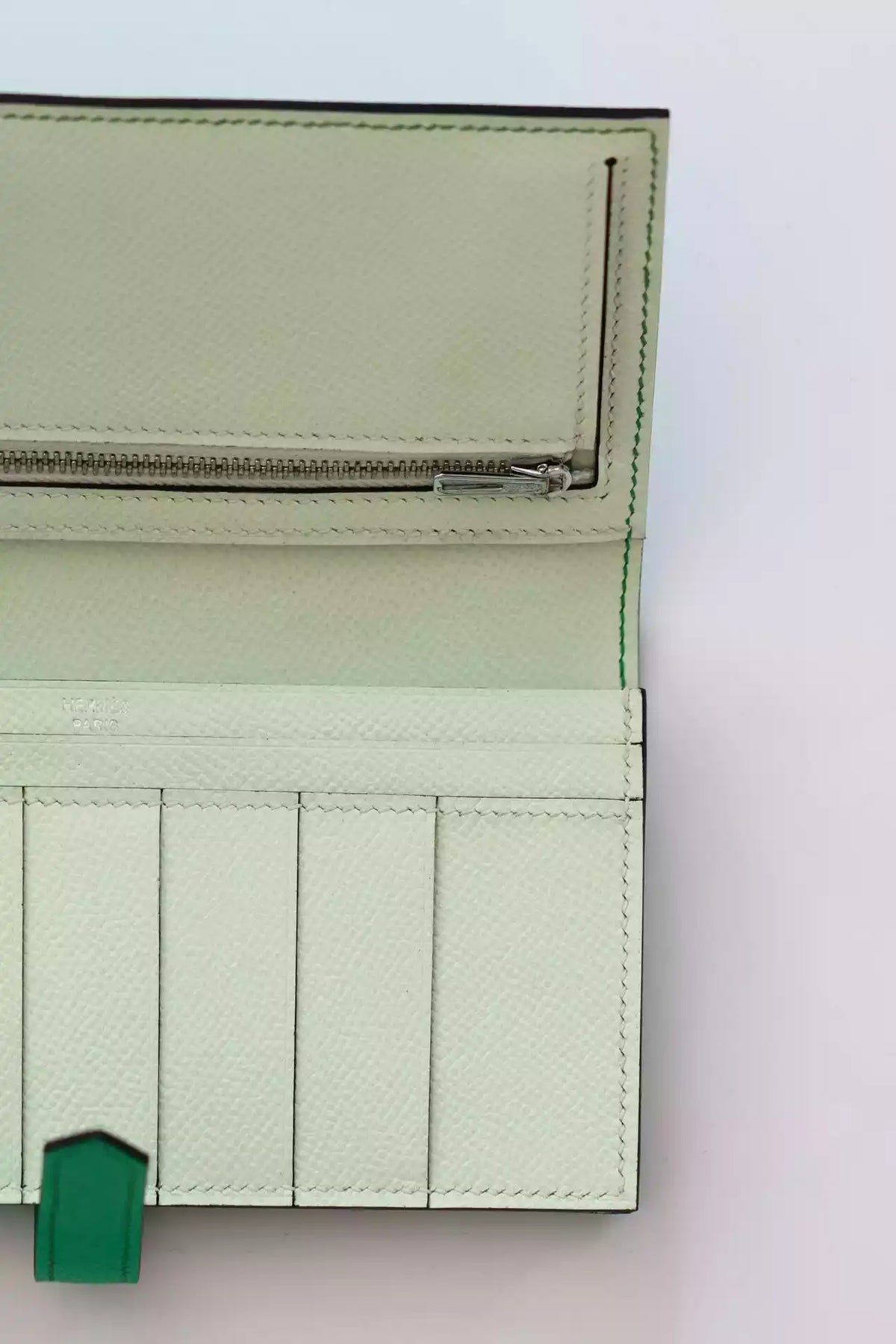 Hermes Bearn Verso Long Wallet in Vert Comics Epsom Calfskin – HW146