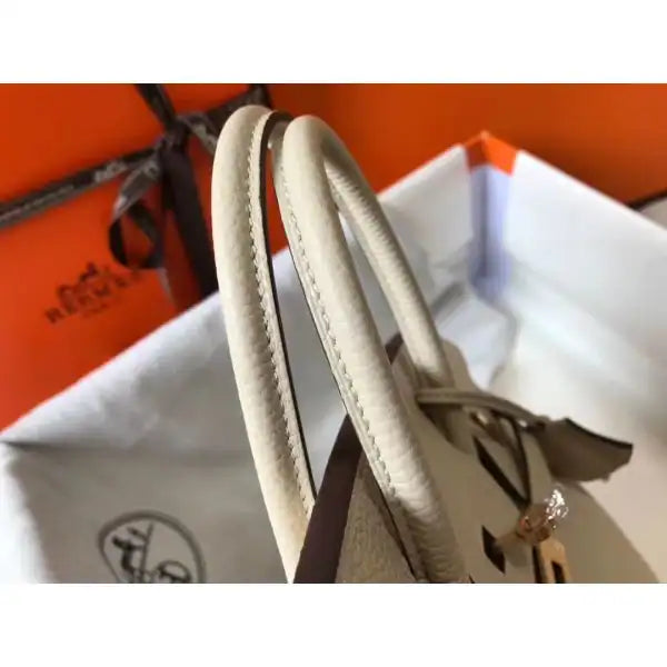 Hermes Birkin 25cm Bag In Beton Clemence Leather GHW – HW012