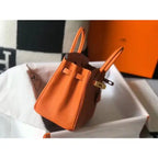 Hermes Birkin 25cm Bag In Orange Clemence Leather GHW – HW007