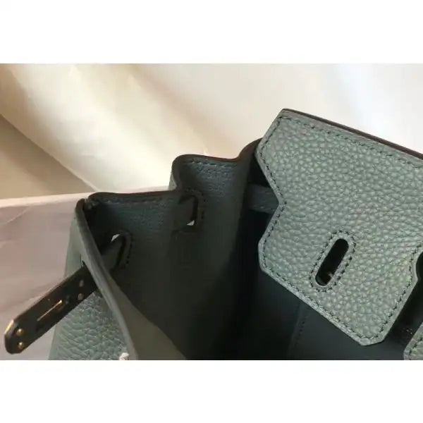 Hermes Birkin 25cm Bag In Vert Amande Clemence Leather GHW – HW008