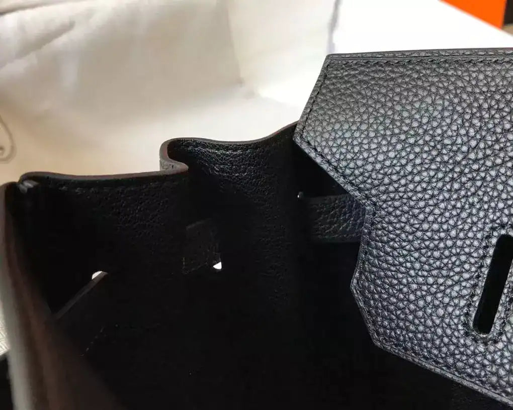 Hermes Birkin 30cm Bag In Black Clemence Leather PHW – HW029