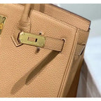 Hermes Birkin 30cm Bag In Chai Clemence Leather GHW – HW001
