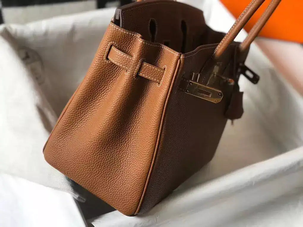 Hermes Birkin 30cm Bag In Gold Clemence Leather GHW – HW031
