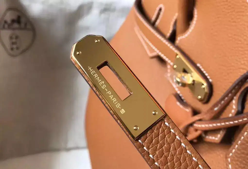 Hermes Birkin 30cm Bag In Gold Clemence Leather GHW – HW031