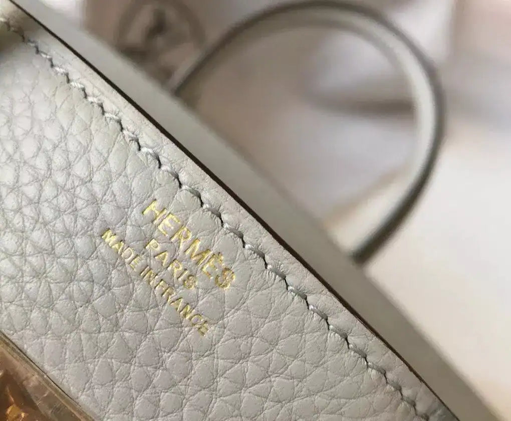 Hermes Birkin 30cm Bag In Pearl Grey Clemence Leather GHW – HW027