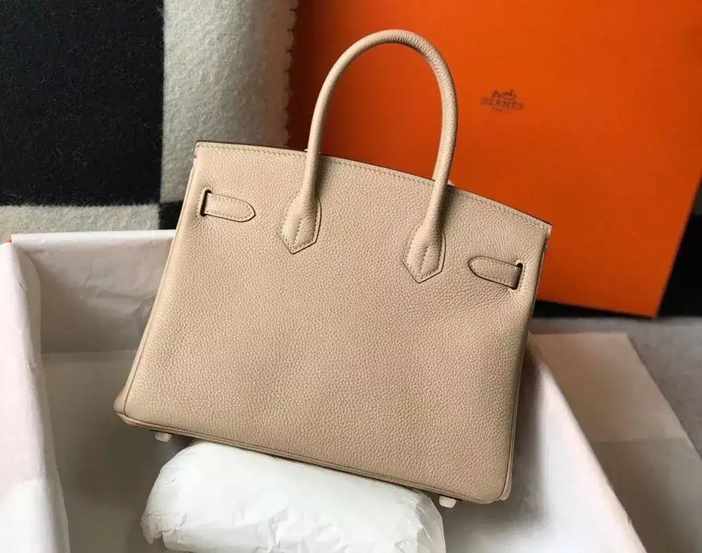 Hermes Birkin 30cm Bag In Trench Clemence Leather GHW – HW024