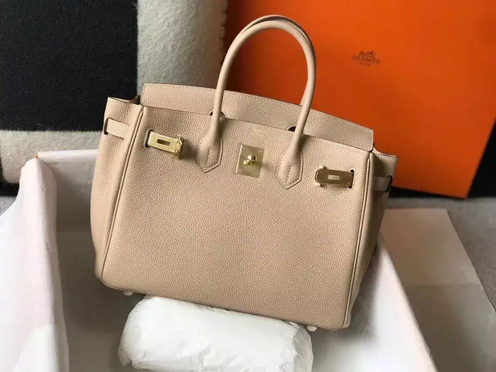 Hermes Birkin 30cm Bag In Trench Clemence Leather GHW – HW024