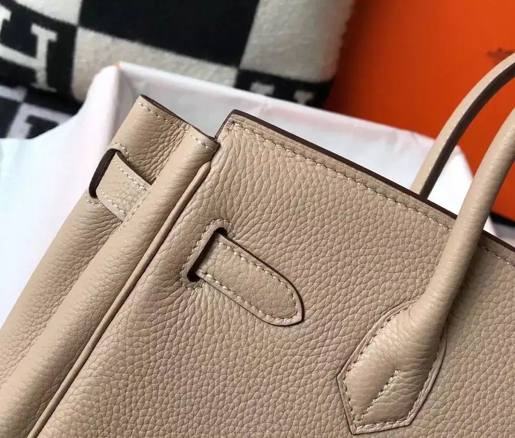 Hermes Birkin 30cm Bag In Trench Clemence Leather GHW – HW024