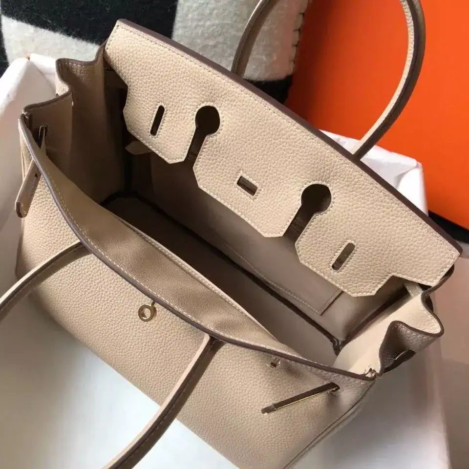Hermes Birkin 30cm Bag In Trench Clemence Leather GHW – HW024