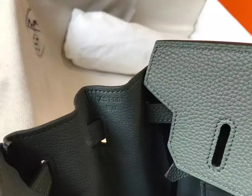 Hermes Birkin 30cm Bag In Vert Amande Clemence Leather GHW – HW021