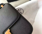 Hermes Black Constance MM 24cm Epsom Leather Bag – HW040