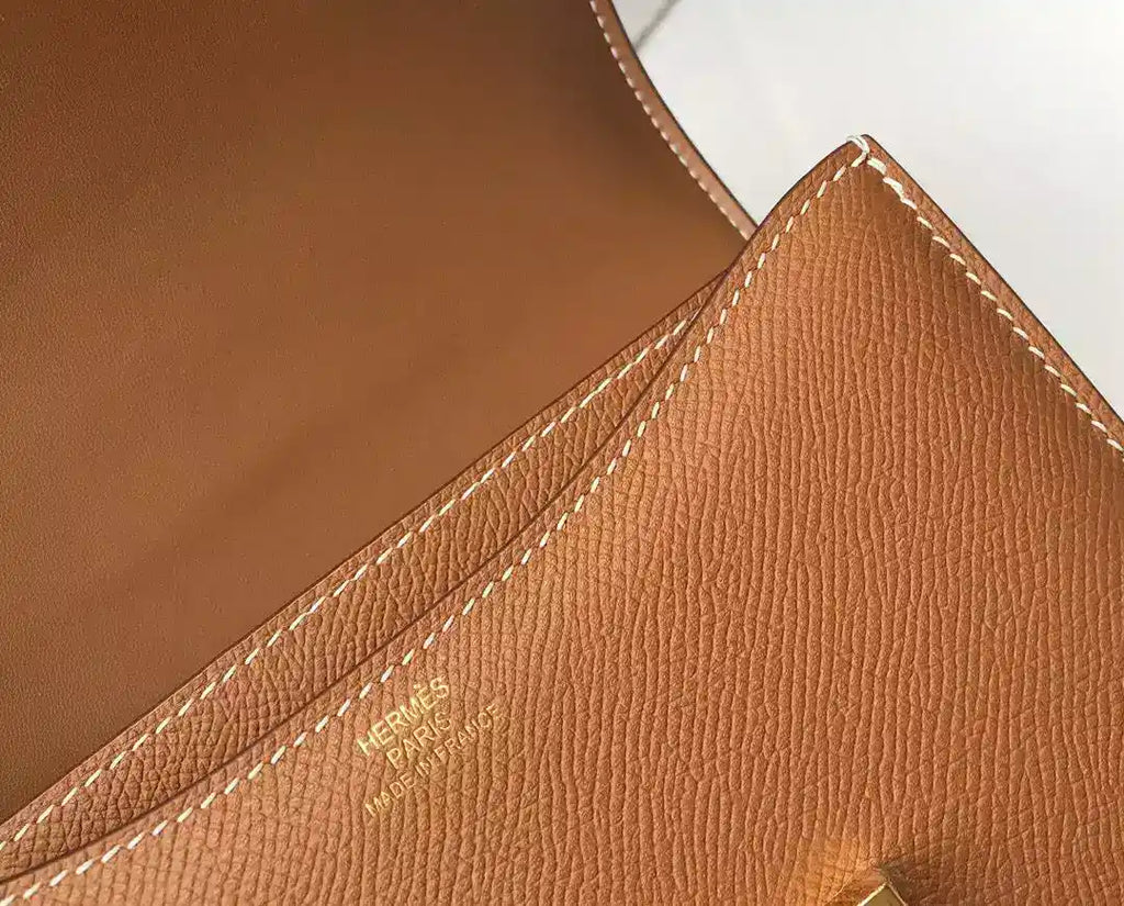 Hermes Brown Constance MM 24cm Epsom Leather Bag – HW037