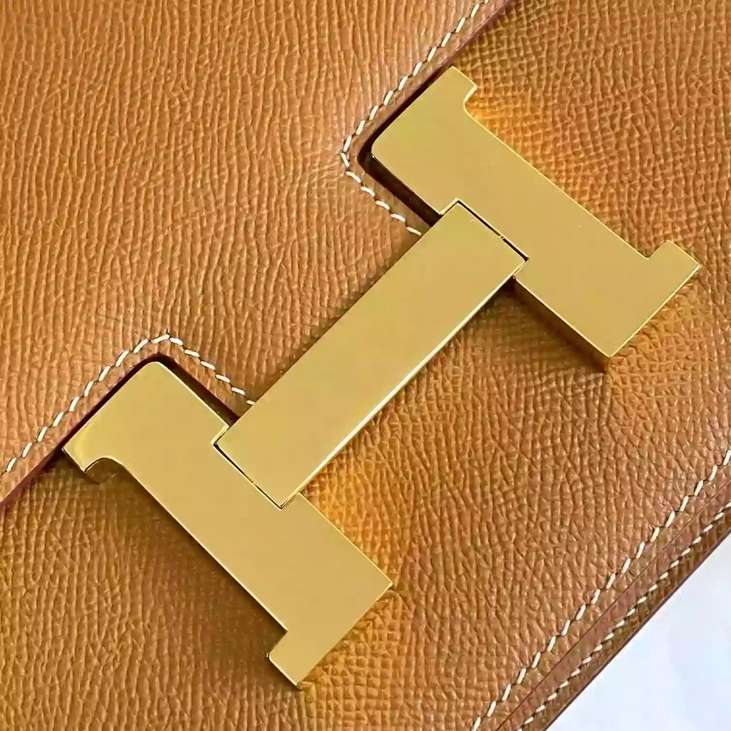 Hermes Brown Constance MM 24cm Epsom Leather Bag – HW037