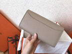 Hermes Constance Long Wallet In Grey Epsom Leather – HW183