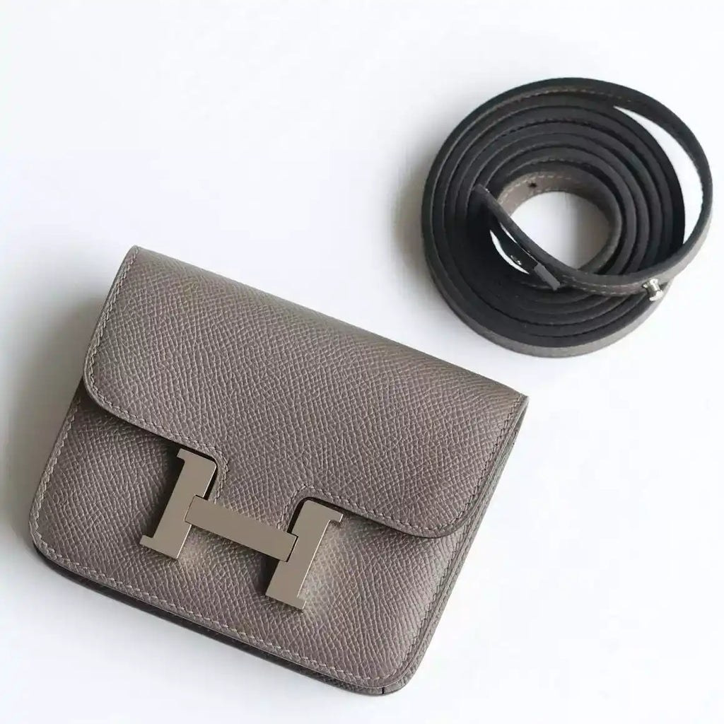 Hermes Constance Slim Wallet in Etain Epsom Calfskin – HW159