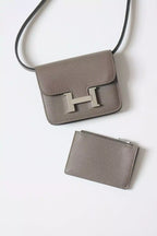 Hermes Constance Slim Wallet in Etain Epsom Calfskin – HW159