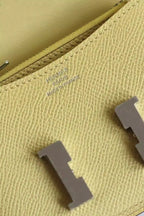 Hermes Constance Slim Wallet in Jaune Poussin Epsom Calfskin – HW163