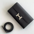 Hermes Constance To Go Wallet in Black Epsom Calfskin – HW178