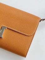 Hermes Constance To Go Wallet in Gold Epsom Calfskin – HW181