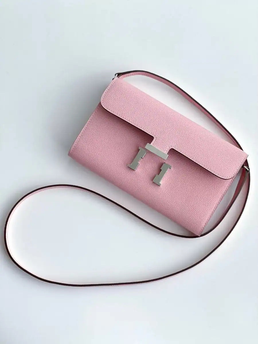 Hermes Constance To Go Wallet in Pink Epsom Calfskin – HW179