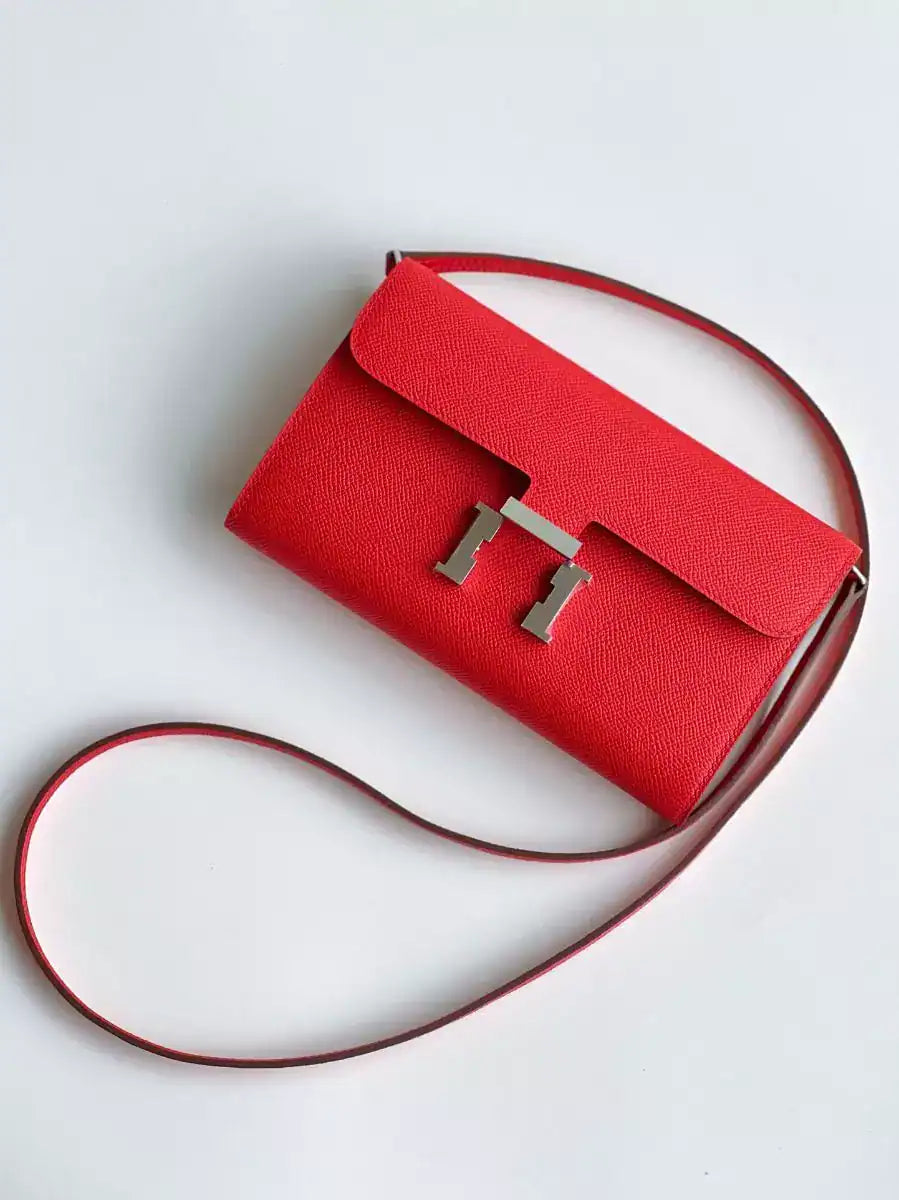 Hermes Constance To Go Wallet in Red Epsom Calfskin – HW180