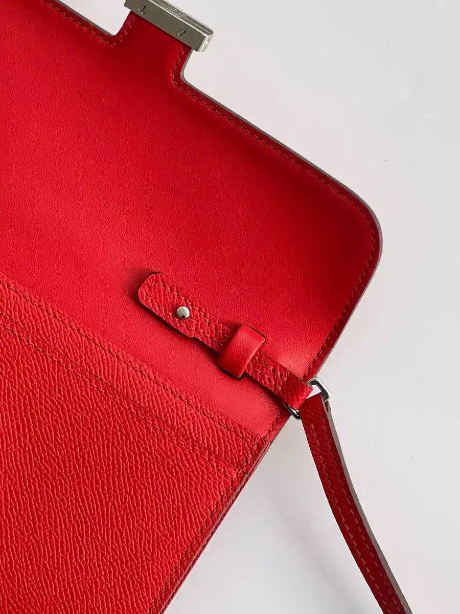 Hermes Constance To Go Wallet in Red Epsom Calfskin – HW180
