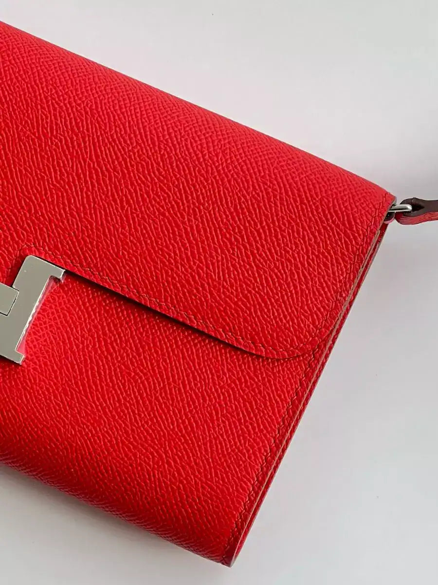 Hermes Constance To Go Wallet in Red Epsom Calfskin – HW180
