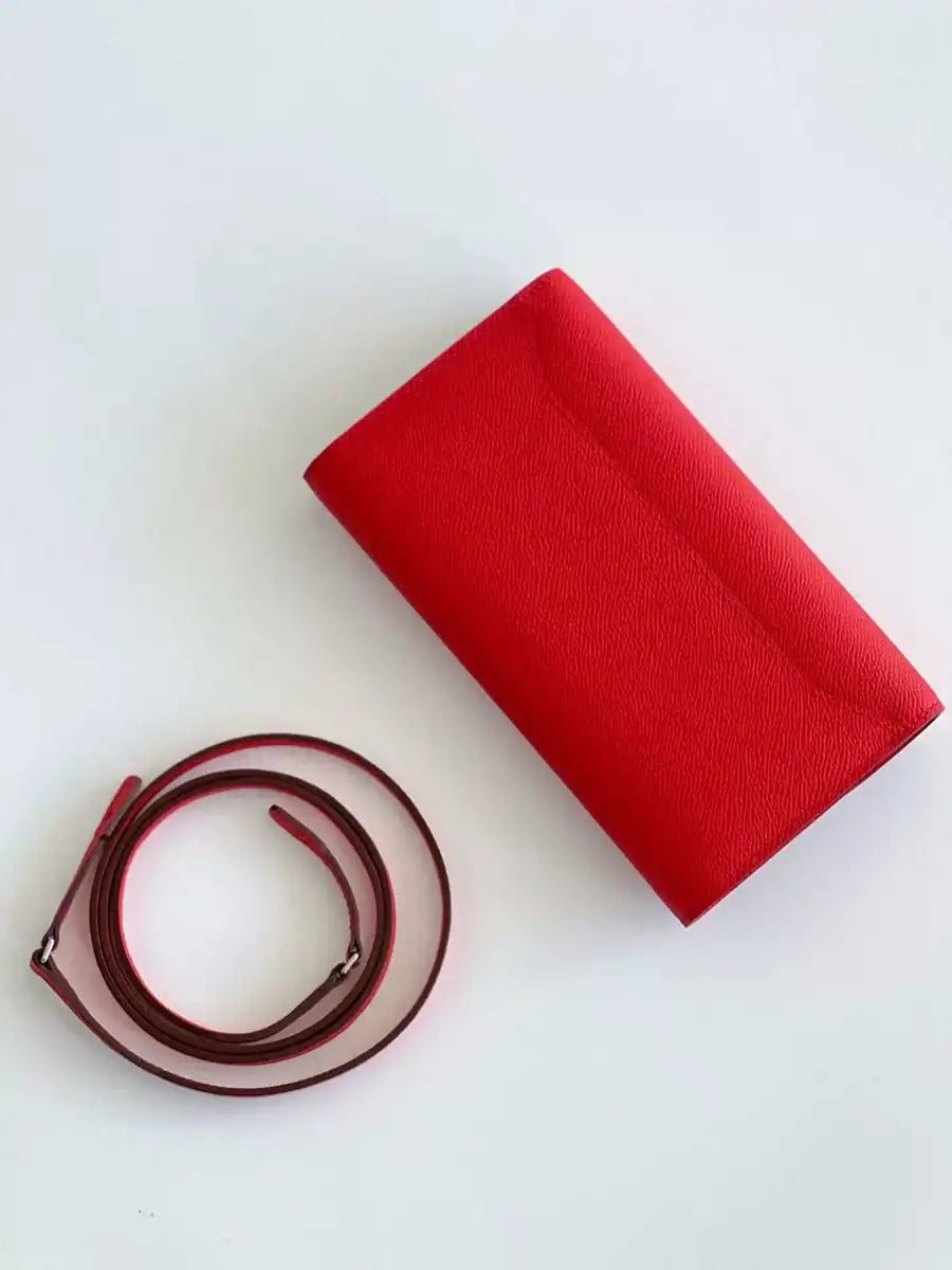 Hermes Constance To Go Wallet in Red Epsom Calfskin – HW180