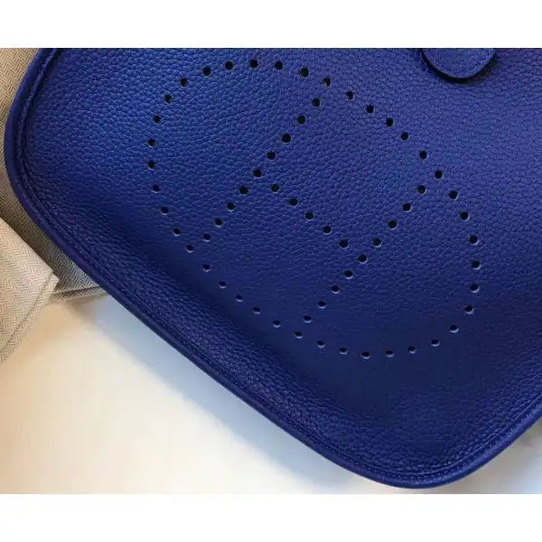 Hermes Evelyne III 29 PM Bag In Blue Electric Clemence Leather – HW067