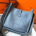 Hermes Evelyne III 29 PM Bag In Blue Lin Clemence Leather – HW060