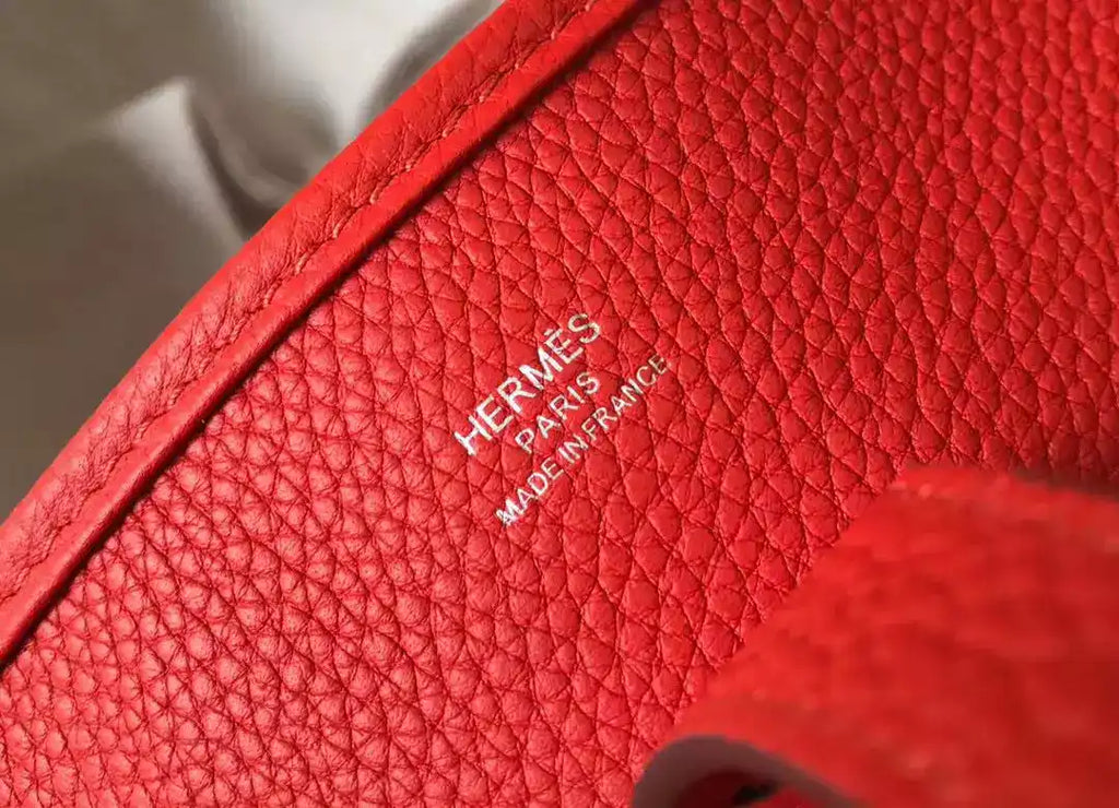 Hermes Evelyne III 29 PM Bag In Red Clemence Leather – HW064