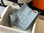 Hermes Evelyne III TPM Bag In Blue Lin Clemence Leather – HW049