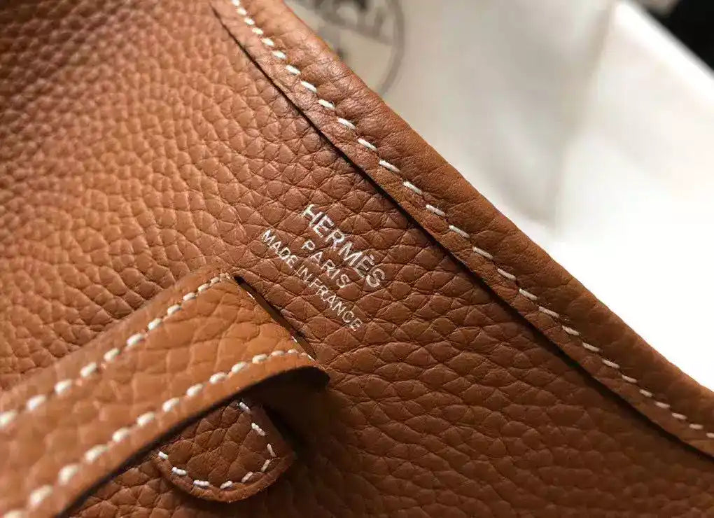 Hermes Evelyne III TPM Bag In Gold Clemence Leather – HW048