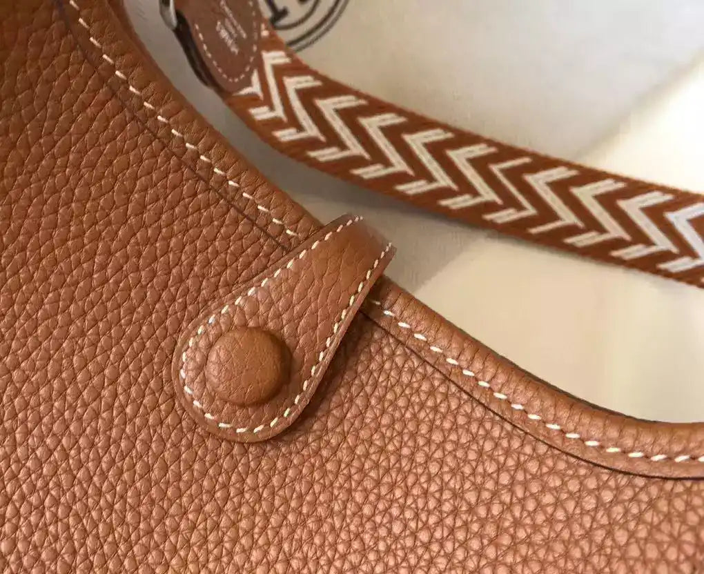 Hermes Evelyne III TPM Bag In Gold Clemence Leather – HW048