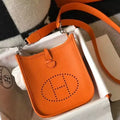 Hermes Evelyne III TPM Bag In Orange Clemence Leather – HW051